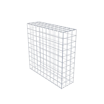 Gabion 100 cm x 100 cm x 30 cm (L x H x P), mailles 10 cm x 10 cm, anneau en C