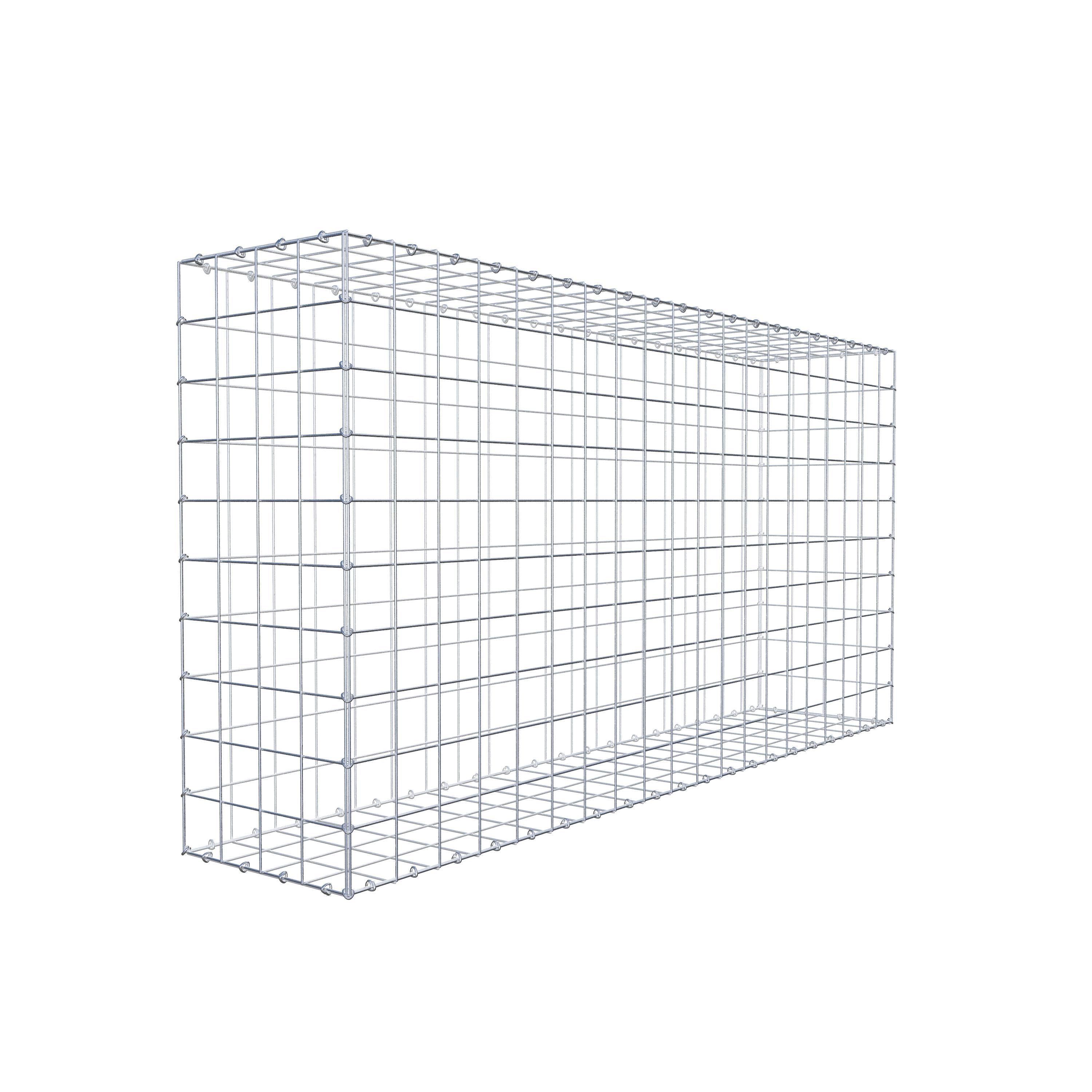 Gabion 200 cm x 100 cm x 40 cm (L x H x D), maskestørrelse 10 cm x 10 cm, C-ring