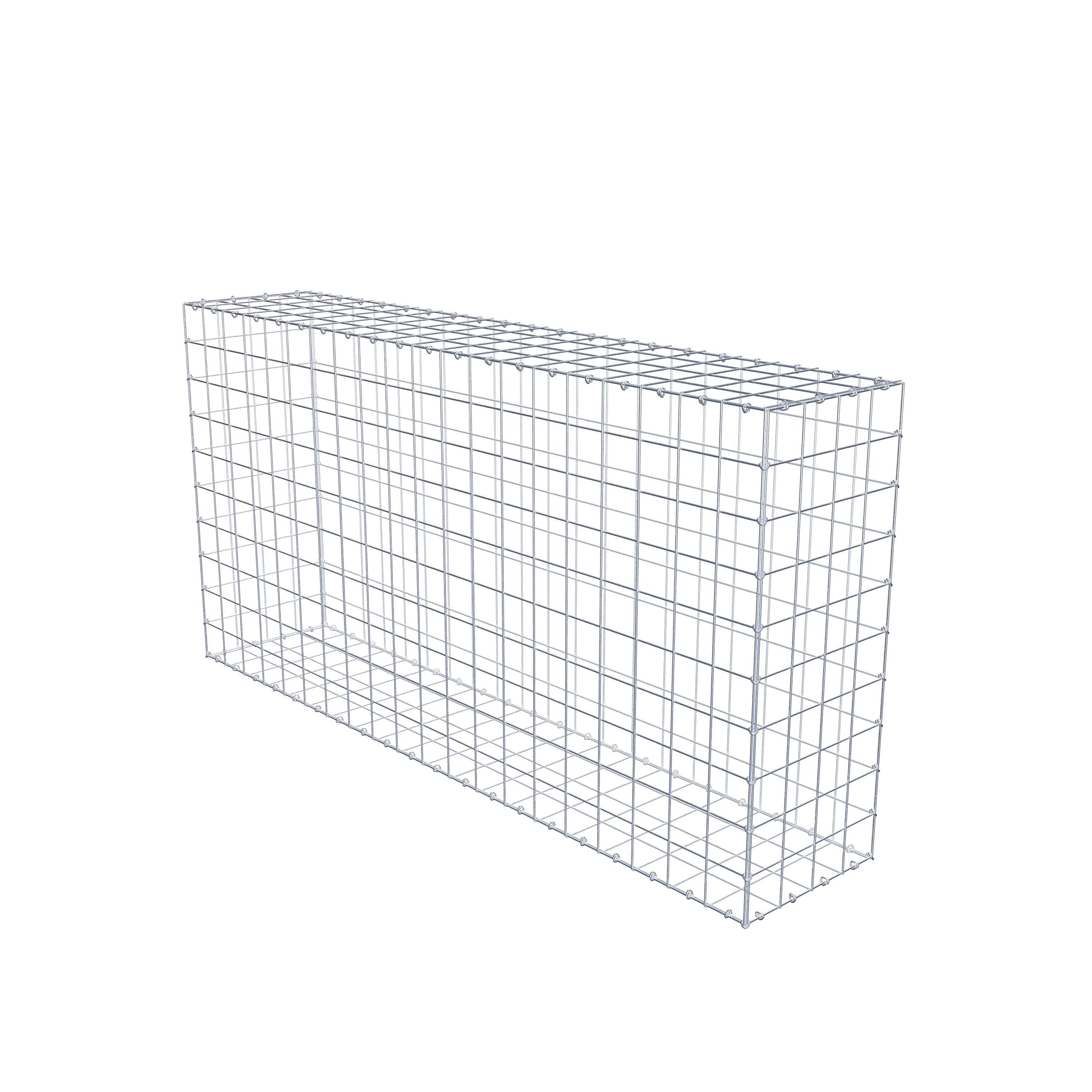 Gabion 200 cm x 100 cm x 40 cm (L x H x D), maskestørrelse 10 cm x 10 cm, C-ring