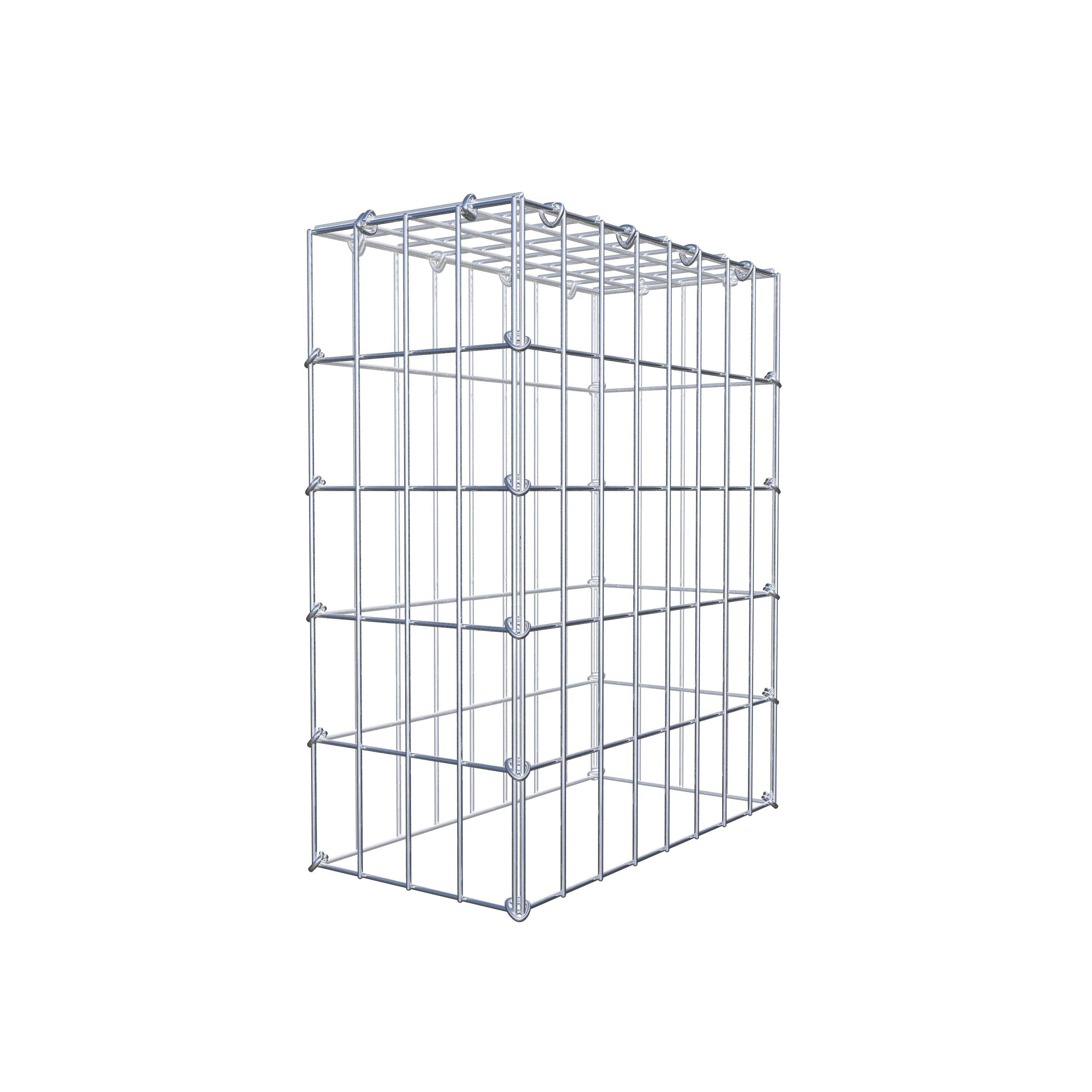 Monteret gabion type 3 50 cm x 40 cm x 20 cm (L x H x D), maskestørrelse 5 cm x 10 cm, C-ring