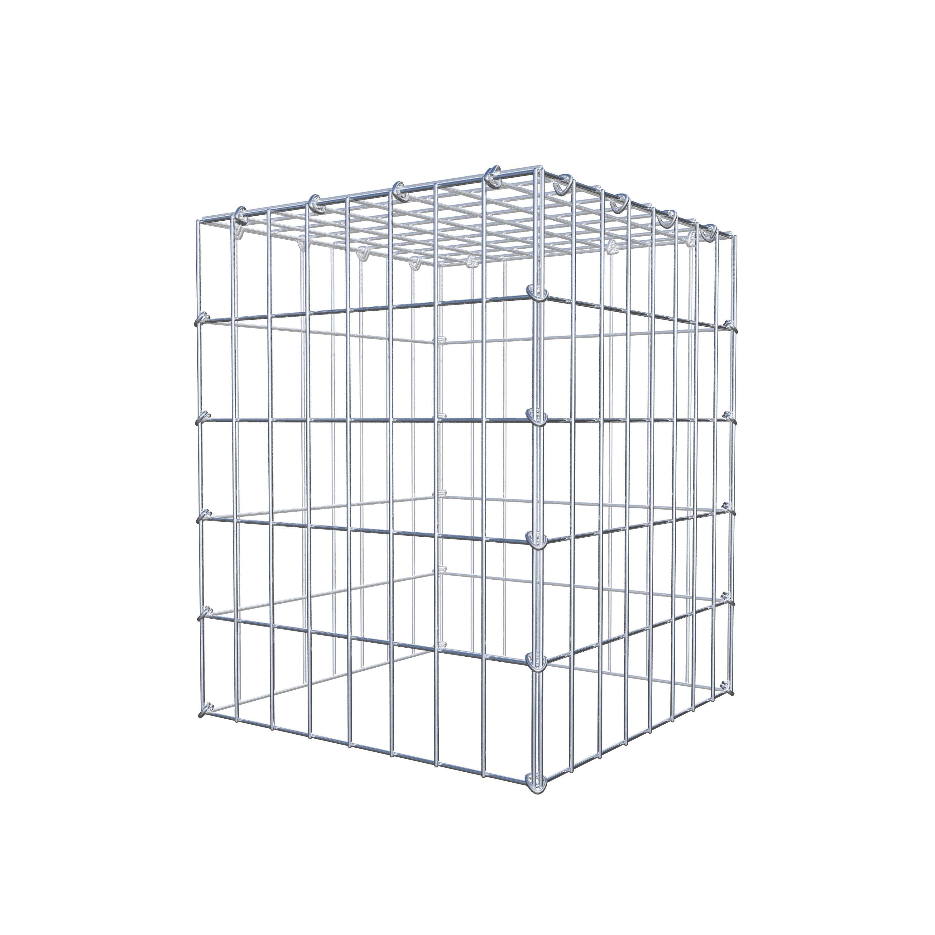 Mounted gabion type 3 50 cm x 40 cm x 40 cm (L x H x D), mesh size 5 cm x 10 cm, C-ring