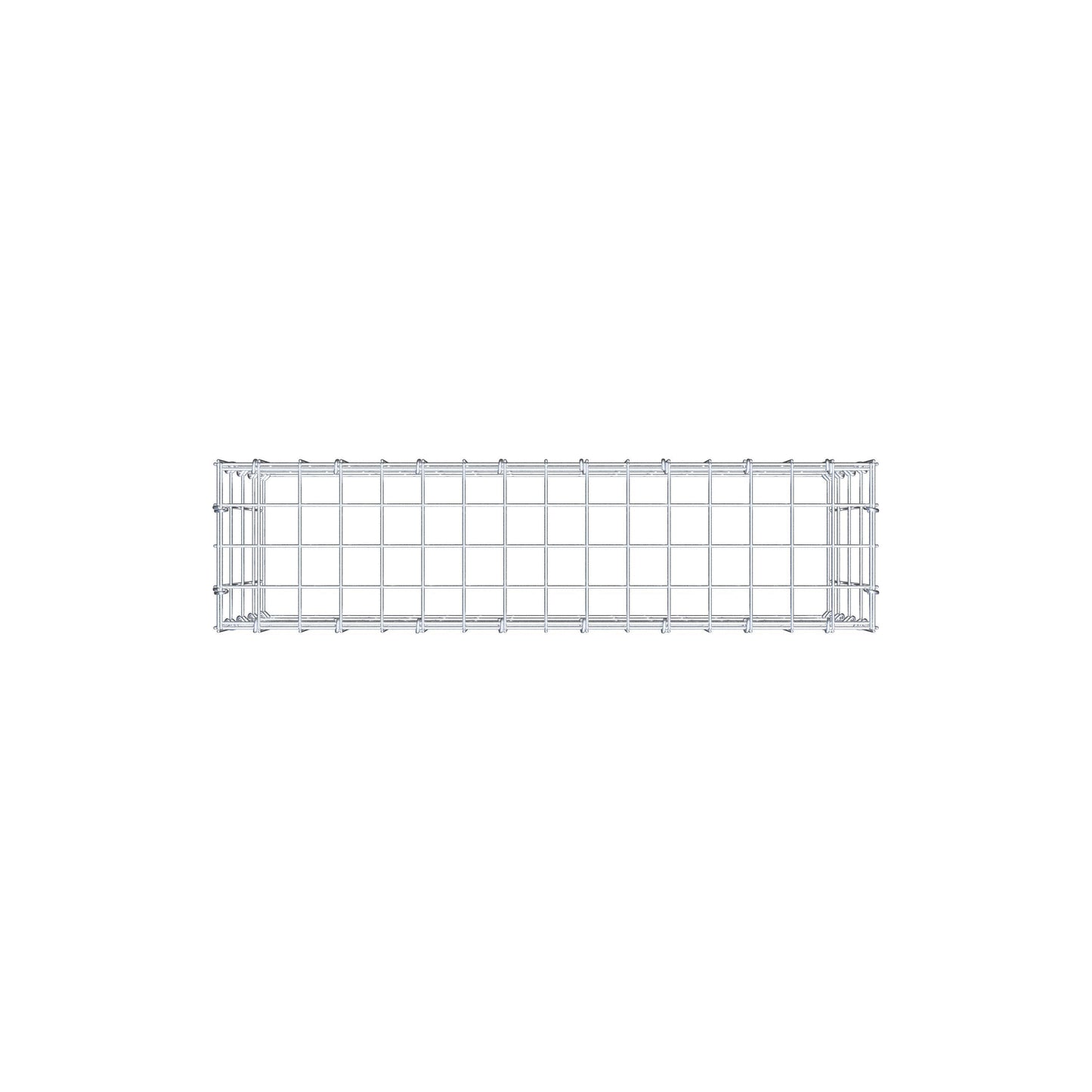 Mounted gabion type 3 80 cm x 40 cm x 20 cm (L x H x D), mesh size 5 cm x 10 cm, C-ring