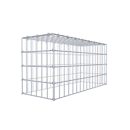 Mounted gabion type 3 80 cm x 40 cm x 30 cm (L x H x D), mesh size 5 cm x 10 cm, C-ring