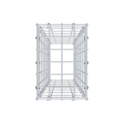 Gabbione aggiuntivo di tipo 3 100 cm x 20 cm x 30 cm (L x A x P), maglia 5 cm x 10 cm, anello a C