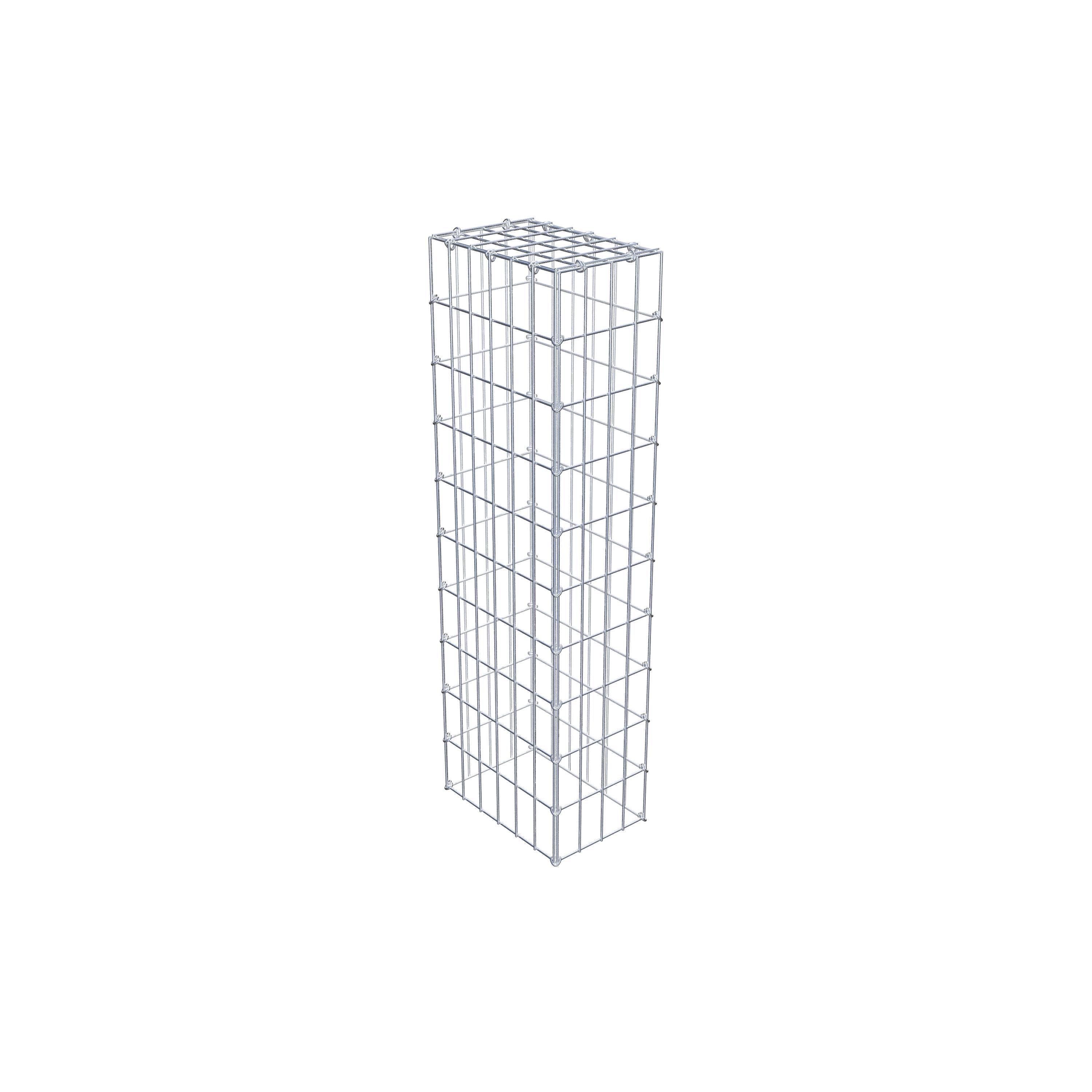 Monteret gabion type 3 100 cm x 30 cm x 20 cm (L x H x D), maskestørrelse 5 cm x 10 cm, C-ring