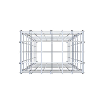 Gabbione aggiuntivo di tipo 3 100 cm x 30 cm x 20 cm (L x H x P), maglia 5 cm x 10 cm, anello a C