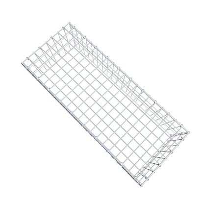 Typ 3 påbyggnadsgabion 100 cm x 30 cm x 40 cm (L x H x D), maskstorlek 5 cm x 10 cm, C-ring