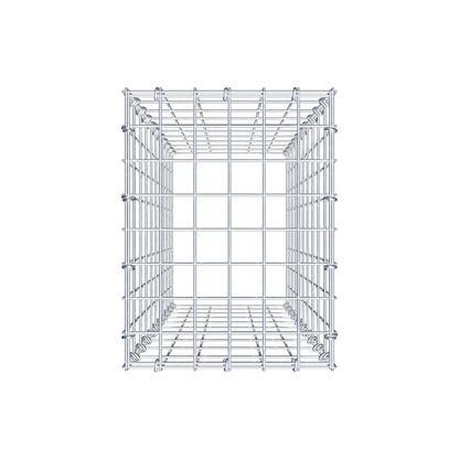 Typ 3 påbyggnadsgabion 100 cm x 30 cm x 40 cm (L x H x D), maskstorlek 5 cm x 10 cm, C-ring