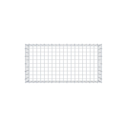 Typ 3 påbyggnadsgabion 100 cm x 30 cm x 50 cm (L x H x D), maskstorlek 5 cm x 10 cm, C-ring