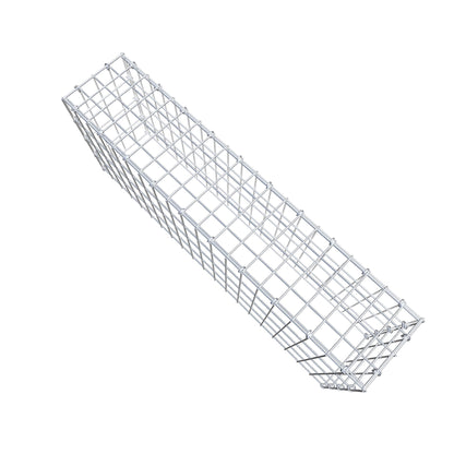 Typ 3 påbyggnadsgabion 100 cm x 40 cm x 20 cm (L x H x D), maskstorlek 5 cm x 10 cm, C-ring