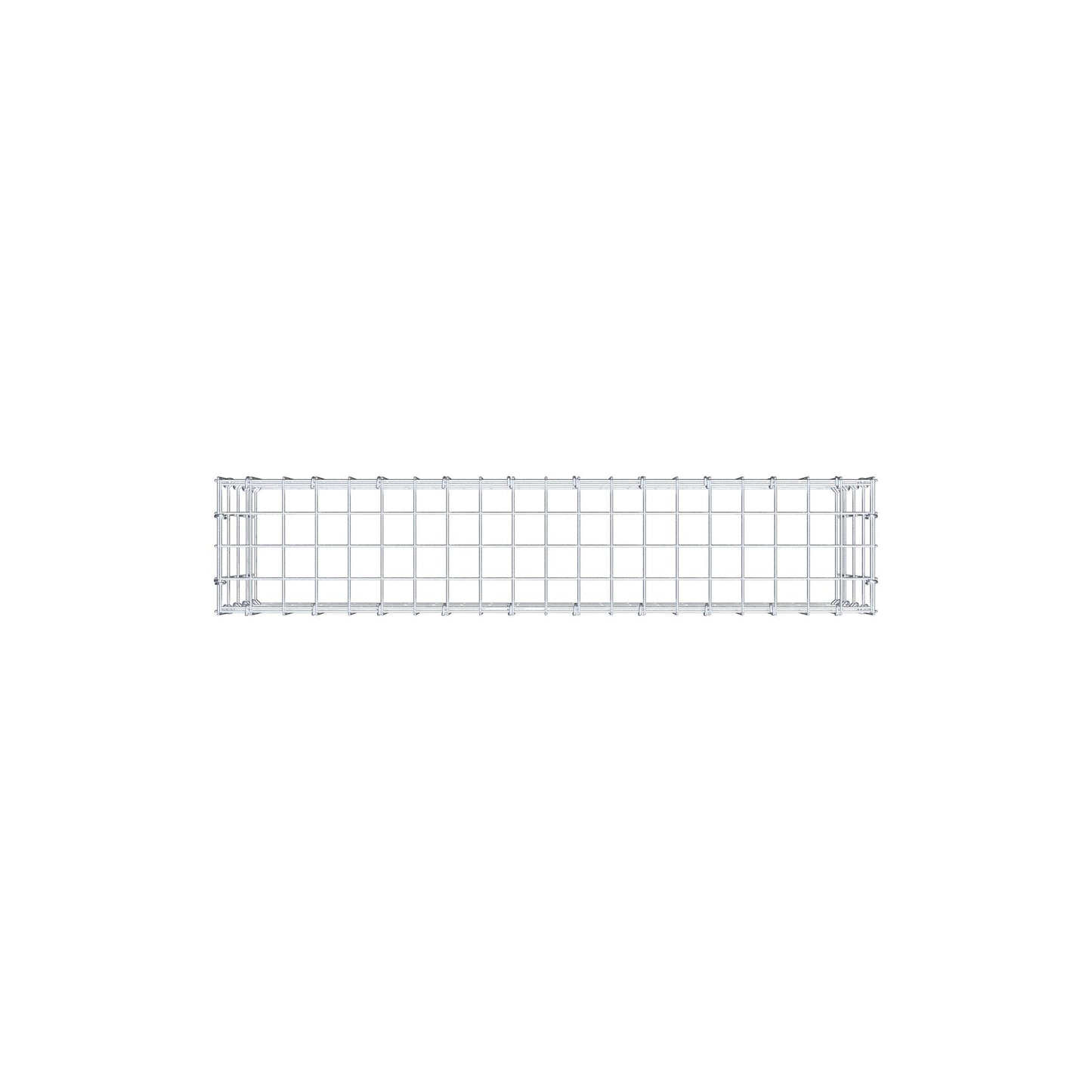 Typ 3 påbyggnadsgabion 100 cm x 40 cm x 20 cm (L x H x D), maskstorlek 5 cm x 10 cm, C-ring