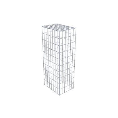 Typ 3 påbyggnadsgabion 100 cm x 40 cm x 30 cm (L x H x D), maskstorlek 5 cm x 10 cm, C-ring