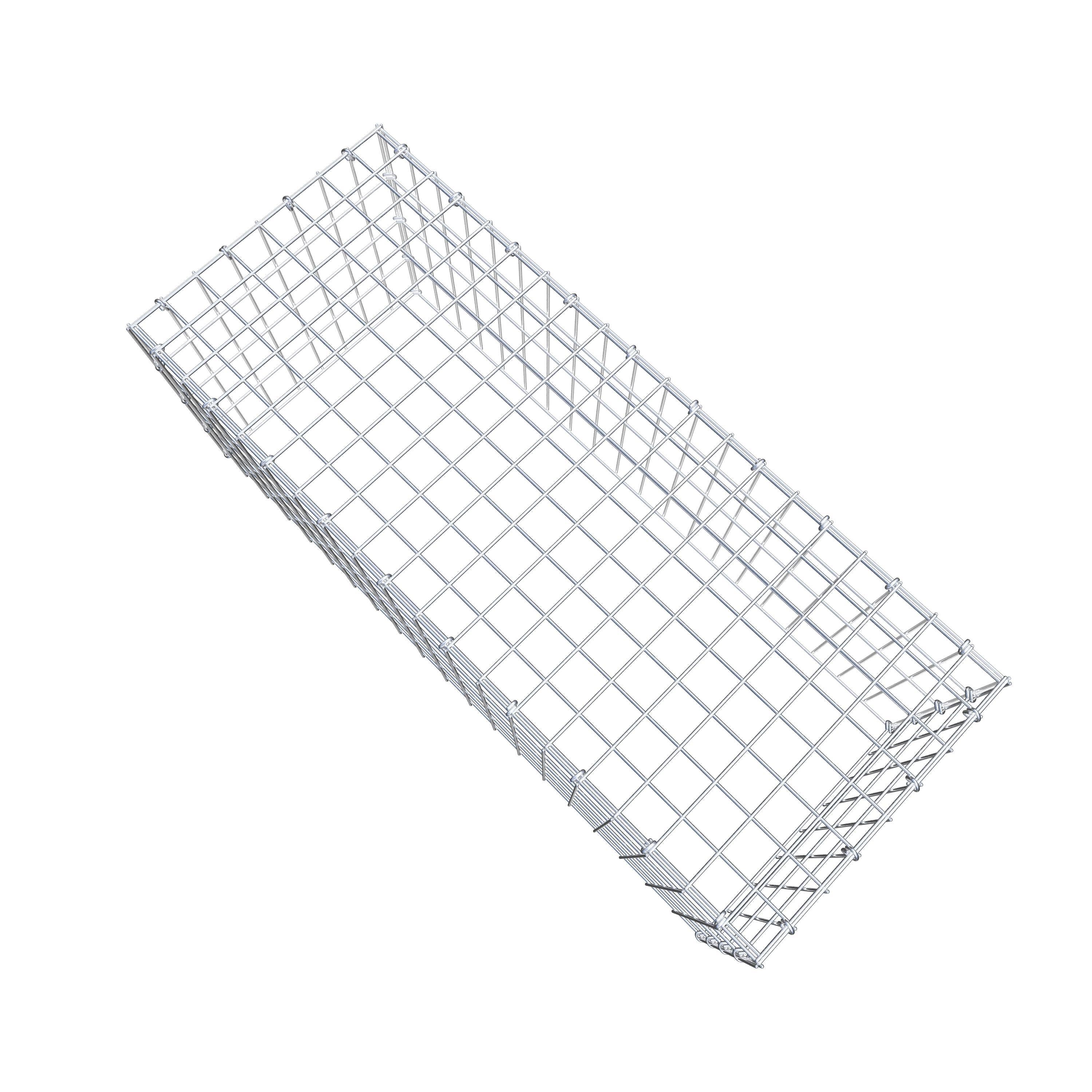 Mounted gabion type 3 100 cm x 40 cm x 40 cm (L x H x D), mesh size 5 cm x 10 cm, C-ring