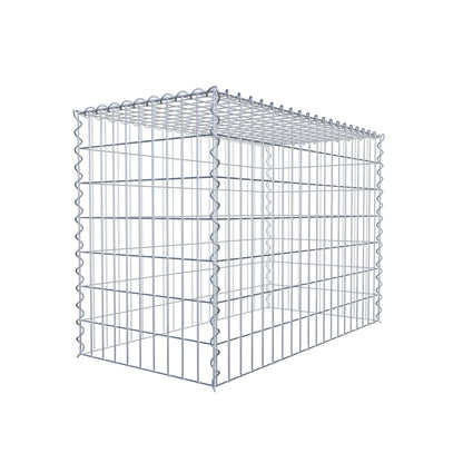 Gabion rapporté type 3 100 cm x 70 cm x 50 cm (L x H x P), mailles 5 cm x 10 cm, spirale