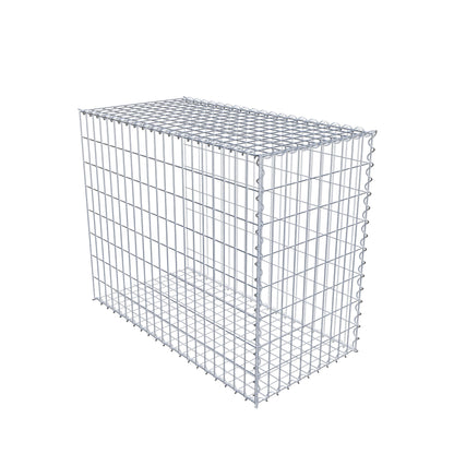 Gabion rapporté type 2 100 cm x 80 cm x 50 cm (L x H x P), mailles 5 cm x 10 cm, spirale