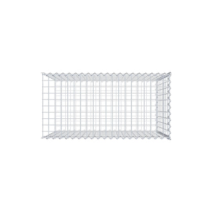 Gabion rapporté type 2 100 cm x 80 cm x 50 cm (L x H x P), mailles 5 cm x 10 cm, spirale