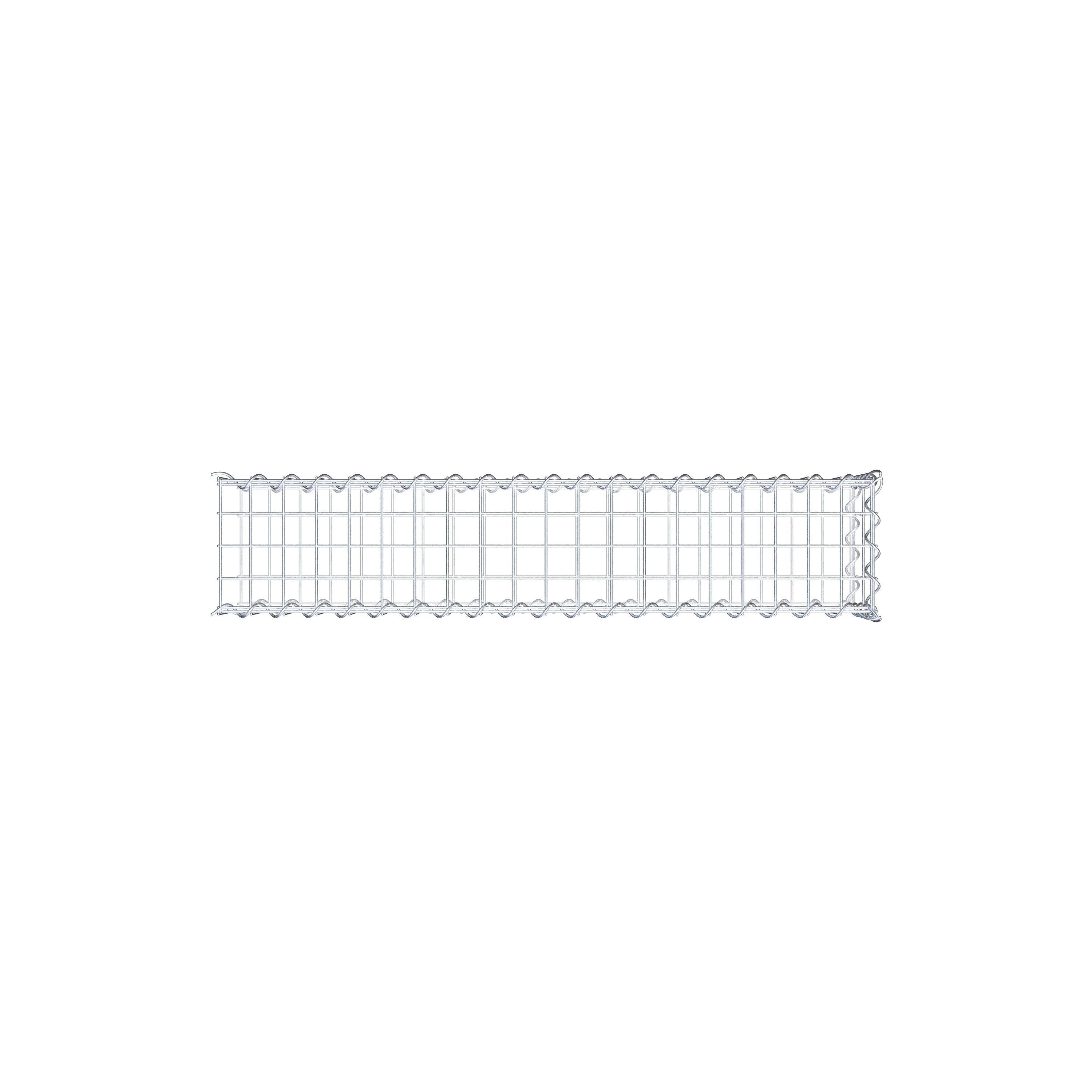 Anbaugabione Typ 2 100 cm x 20 cm x 20 cm (L x H x T), Maschenweite 5 cm x 10 cm, Spirale