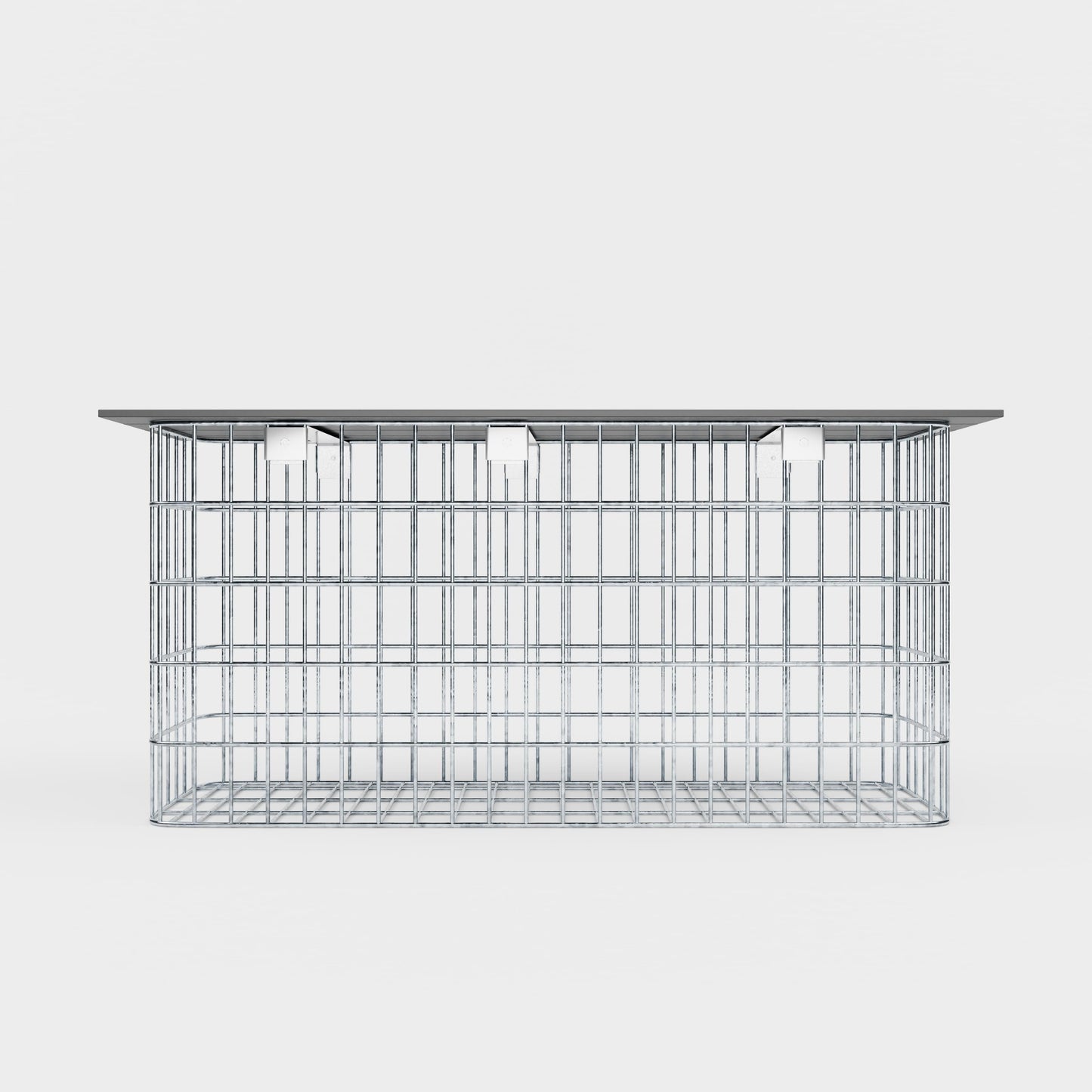 Banc de jardin 102 x 50 x 32 cm MW 5 x 10 cm galvanisé à chaud, avec revêtement recyclé en anthracite