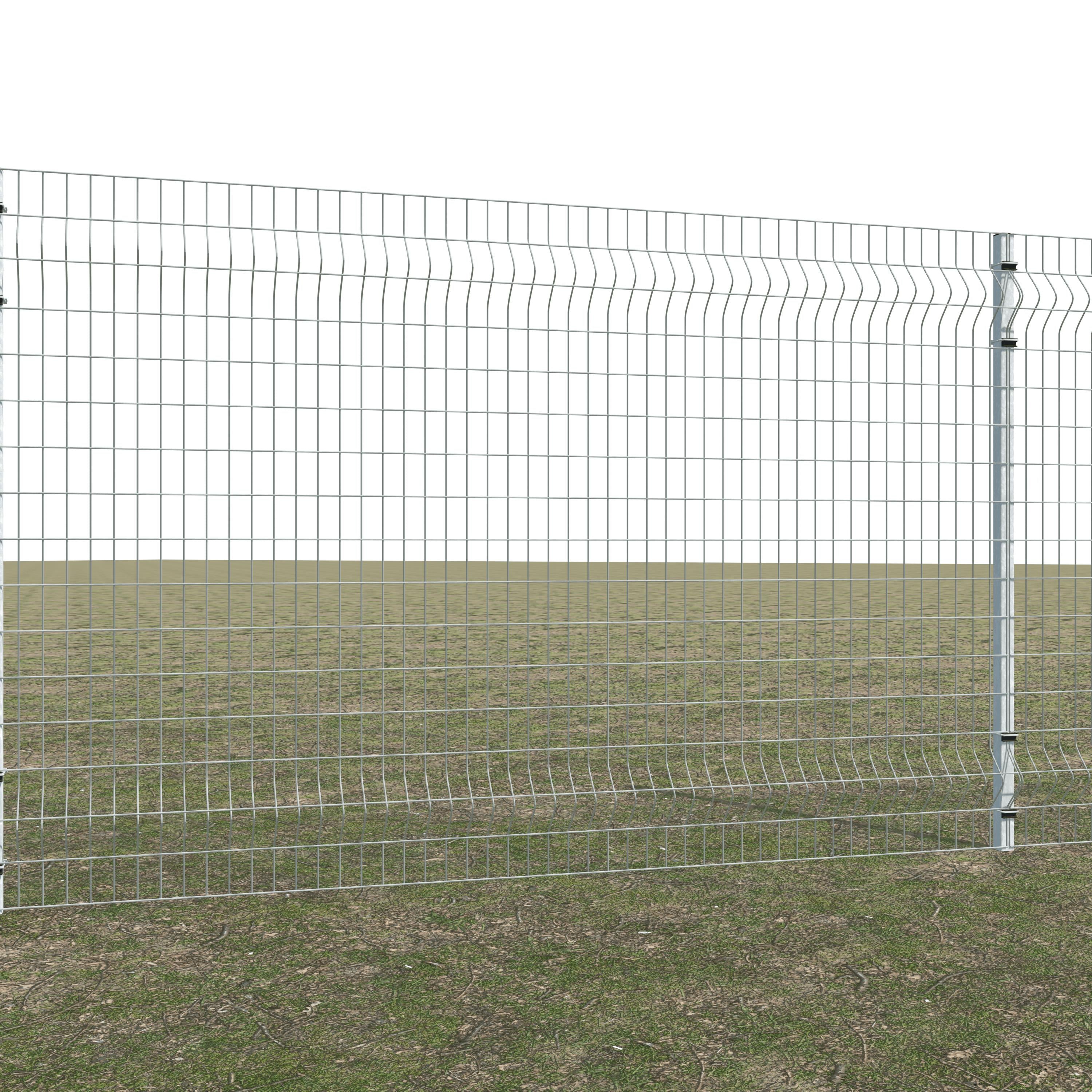 Gittermattenzaun zum Einbetonieren, Maschenweite 5 x 10 cm, bis 25 m