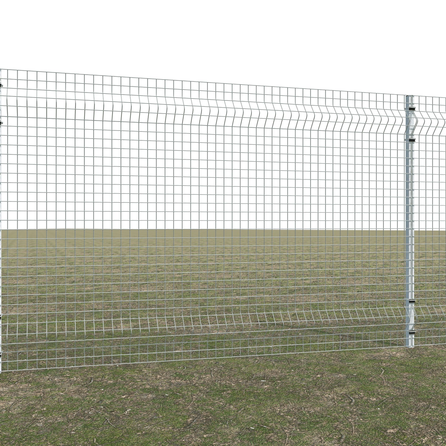 Gittermattenzaun zum Einbetonieren, Maschenweite 5 x 5 cm, bis 25 m