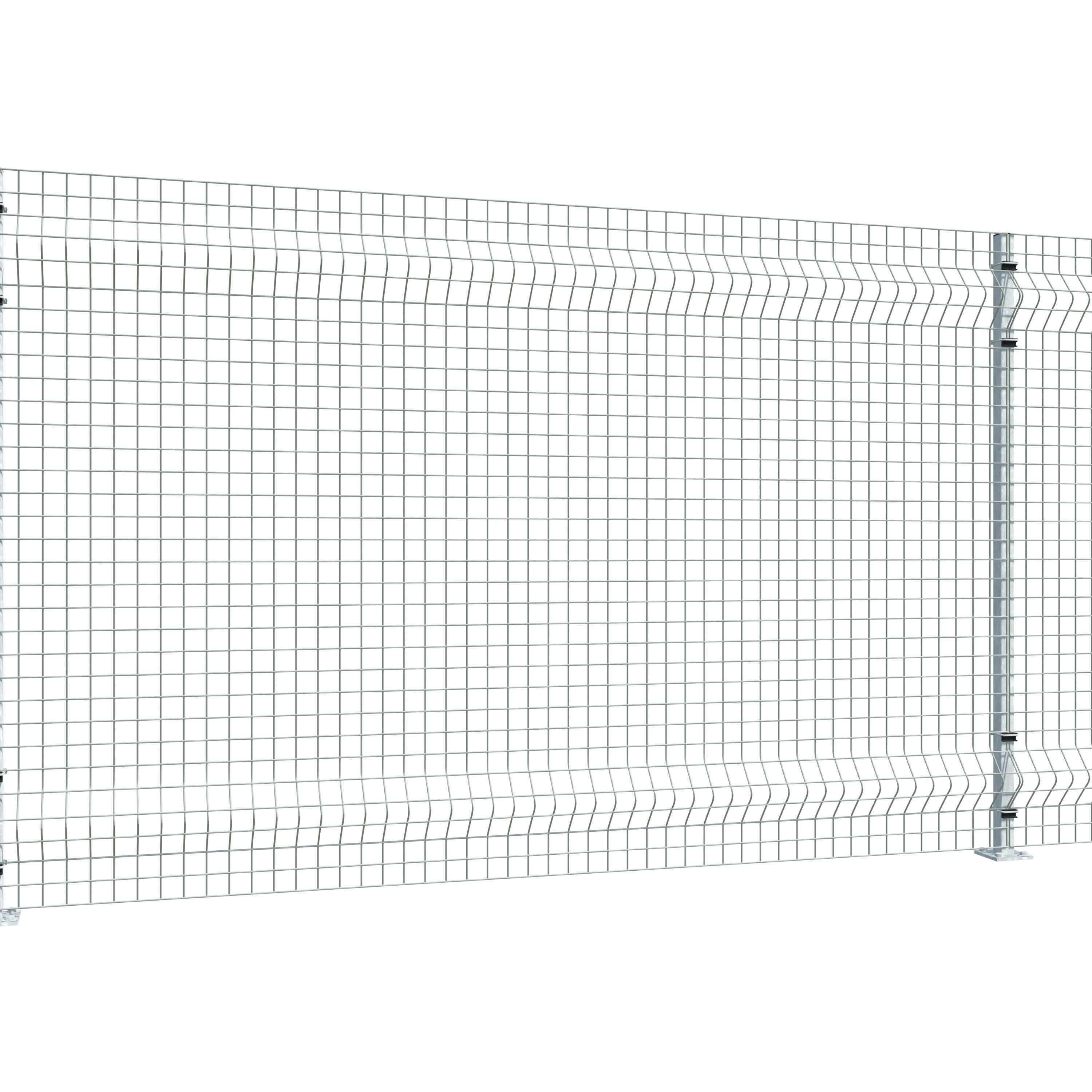 Gittermattenzaun zum Aufdübeln, Maschenweite 5 x 5 cm, bis 50 m