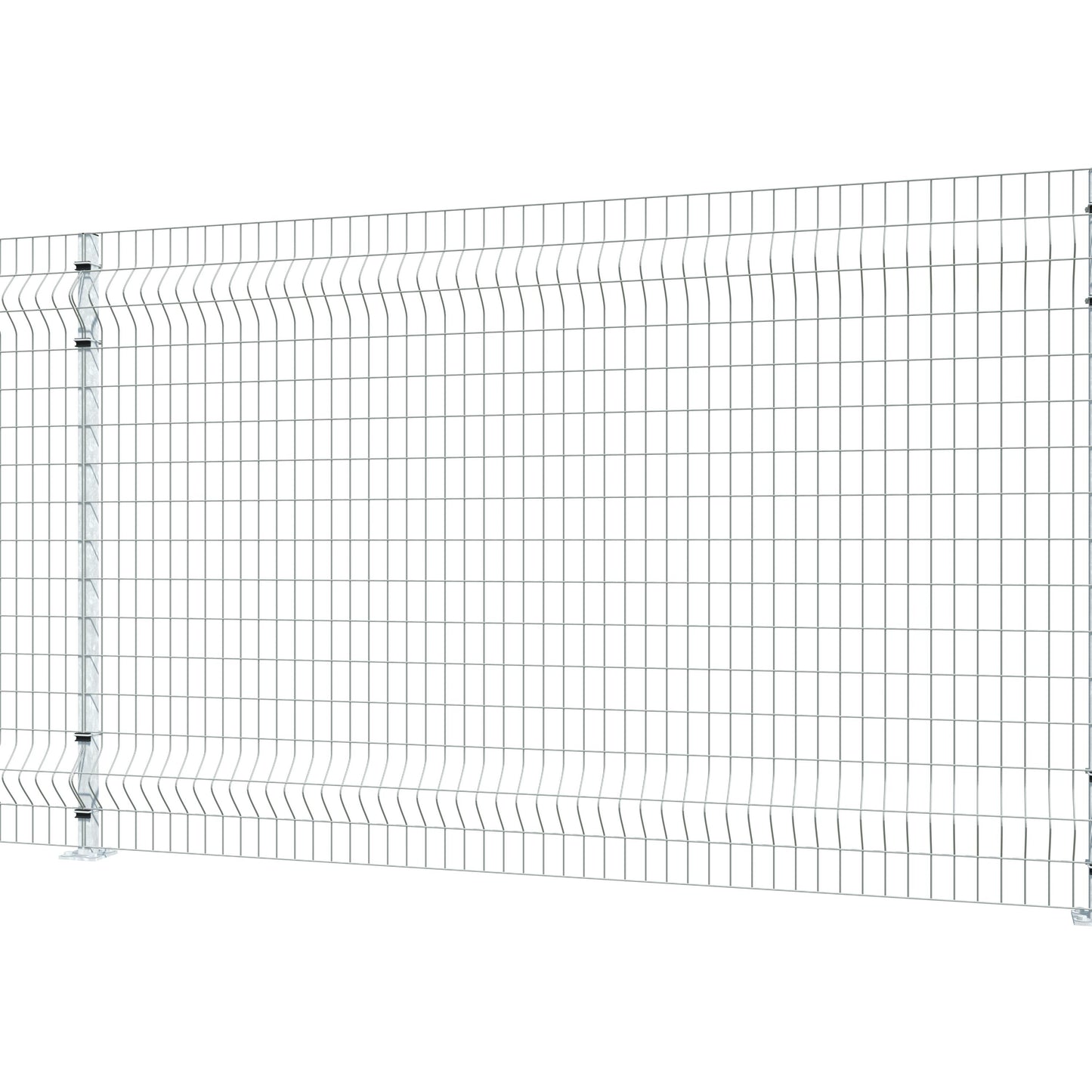 Gittermattenzaun zum Aufdübeln, Maschenweite 5 x 10 cm, bis 50 m