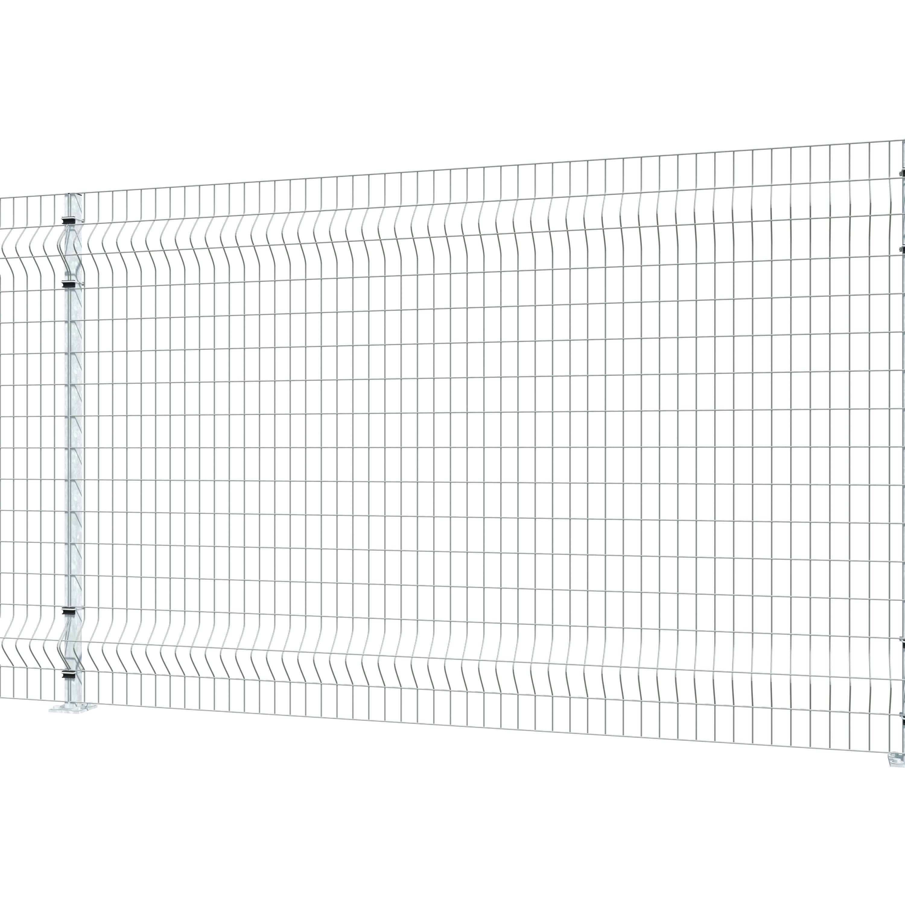 Gittermattenzaun zum Aufdübeln, Maschenweite 5 x 10 cm, bis 50 m
