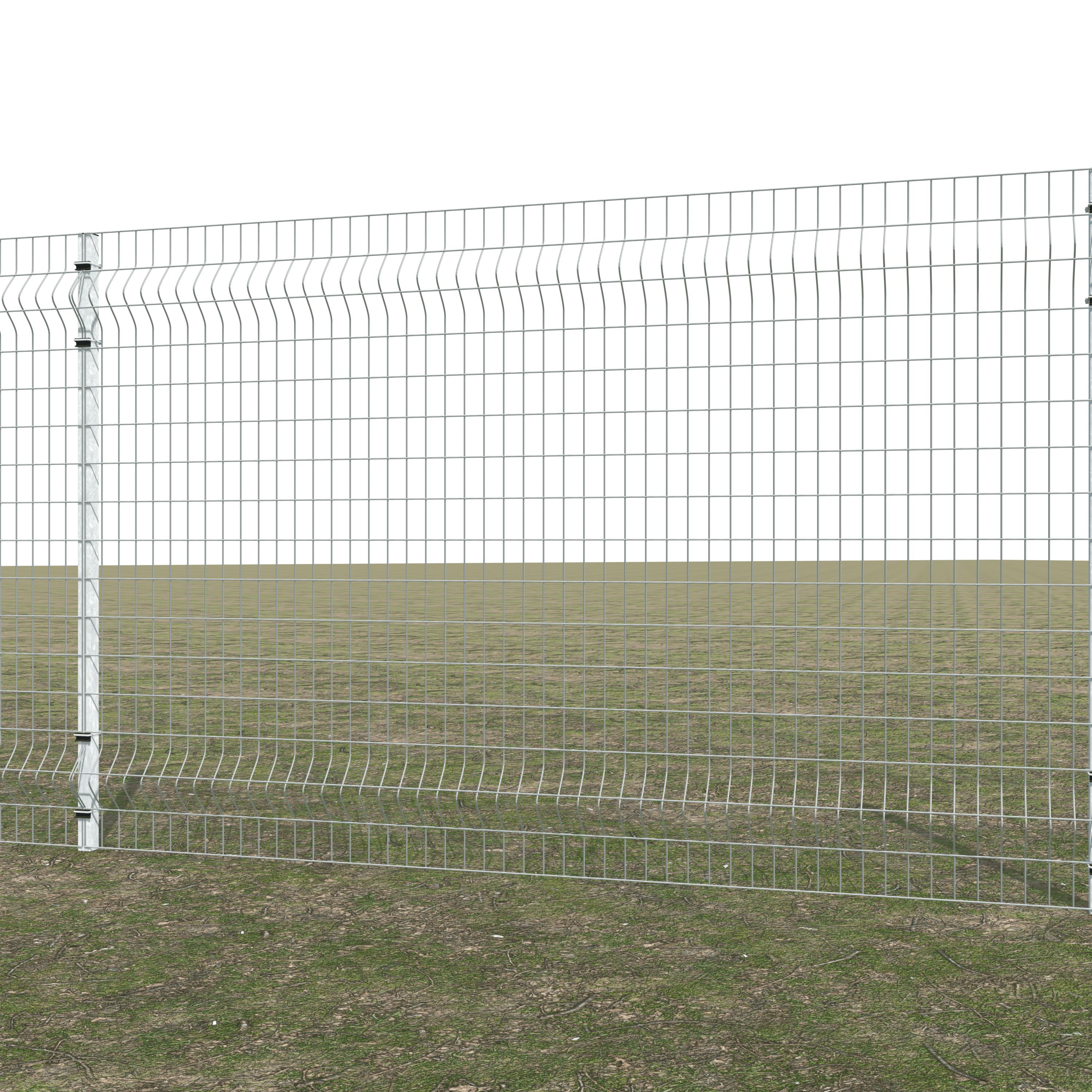 Gittermattenzaun zum Einbetonieren, Maschenweite 5 x 10 cm, bis 25 m