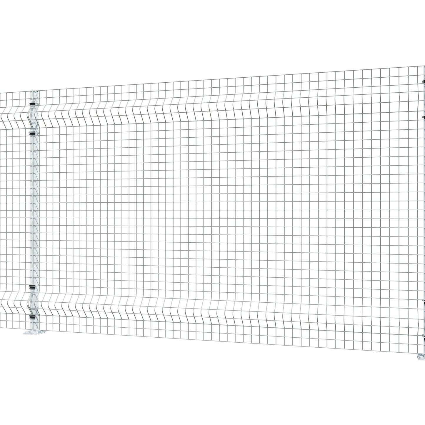 Gittermattenzaun zum Aufdübeln, Maschenweite 5 x 5 cm, bis 25 m