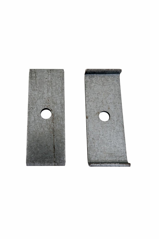 2x Befestigungsbleche verzinkt (22x60 mm) - Universal-Halterung für Gitter & Montage