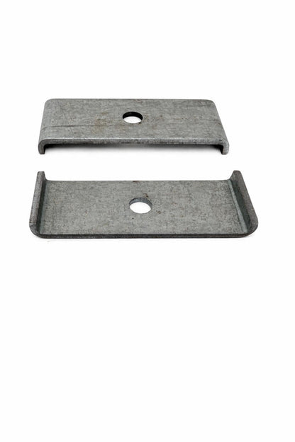 2x Befestigungsbleche verzinkt (22x60 mm) - Universal-Halterung für Gitter & Montage