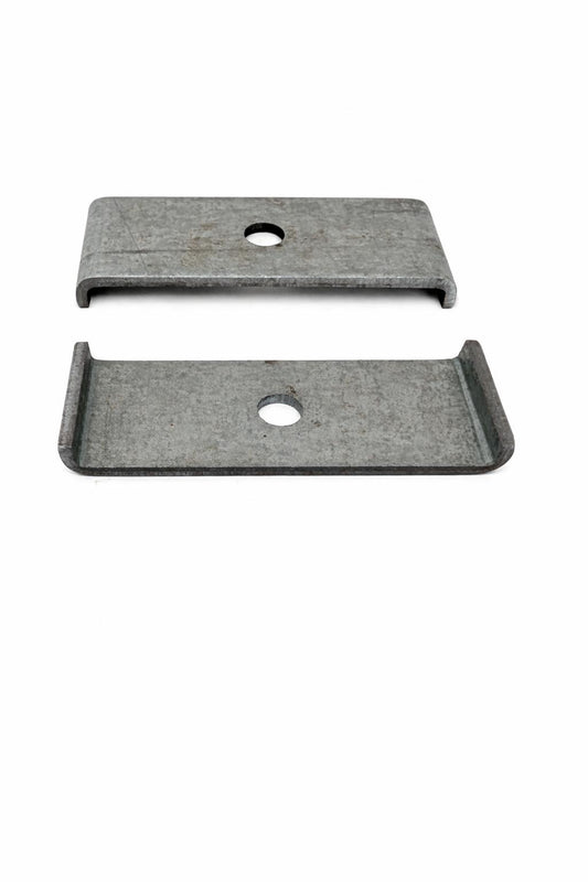 2x Befestigungsbleche verzinkt (22x60 mm) - Universal-Halterung für Gitter & Montage