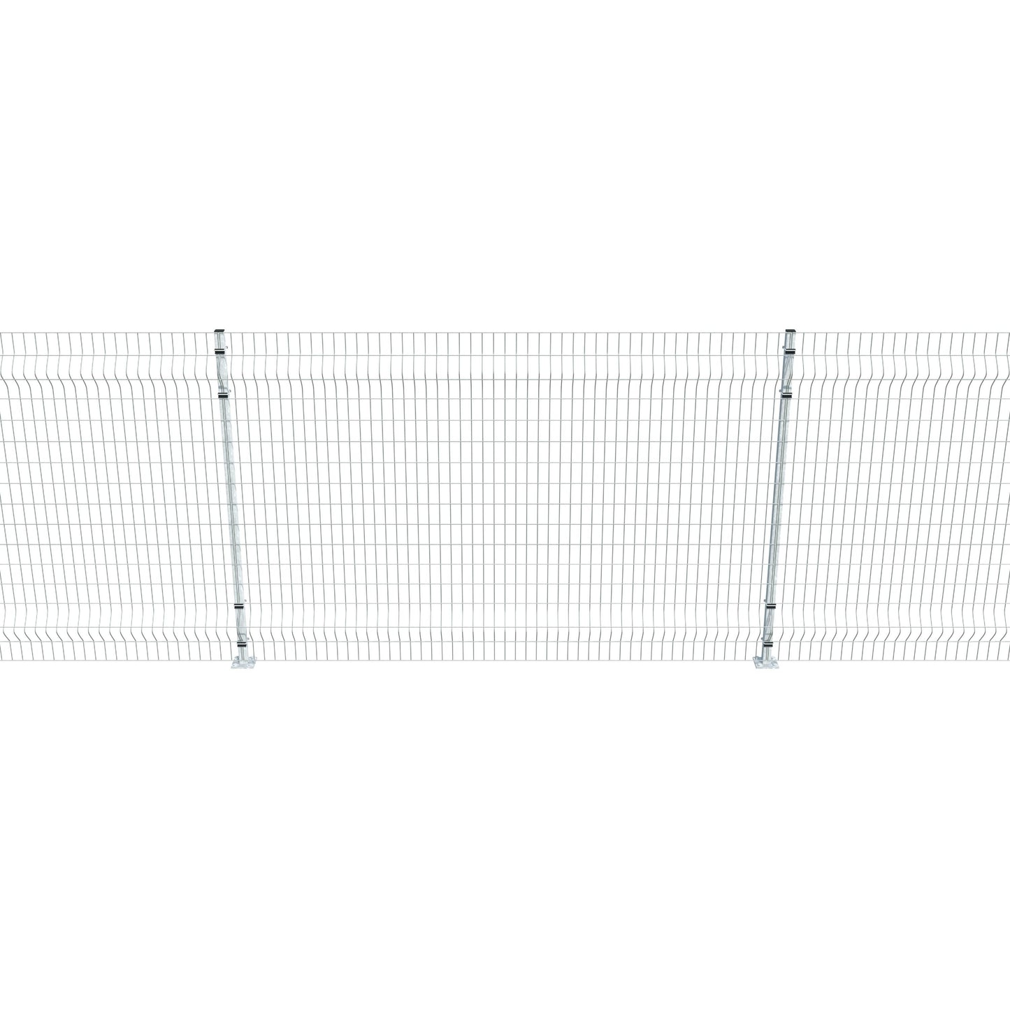 Gittermattenzaun zum Aufdübeln, Maschenweite 5 x 10 cm, bis 50 m