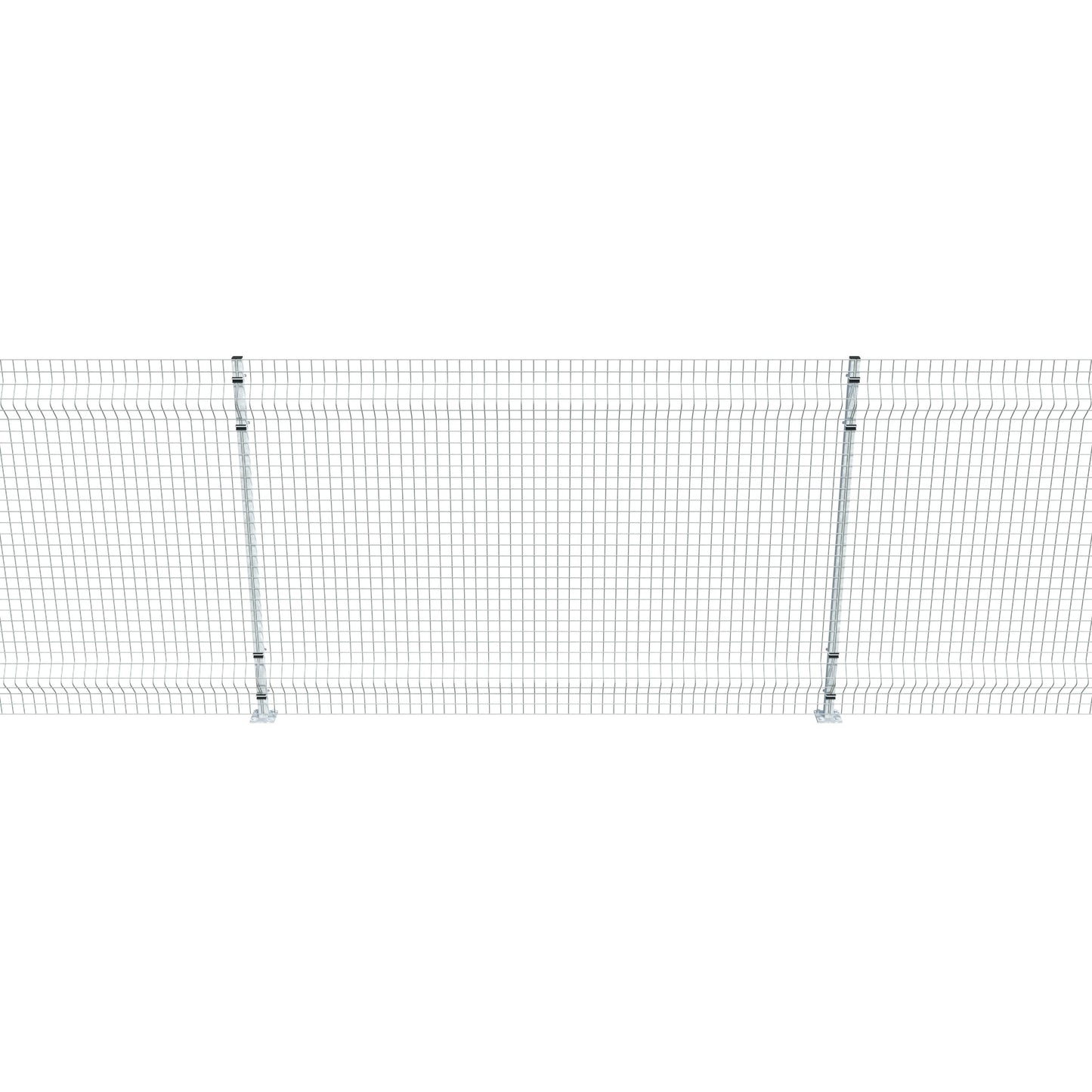 Gittermattenzaun zum Aufdübeln, Maschenweite 5 x 5 cm, bis 50 m