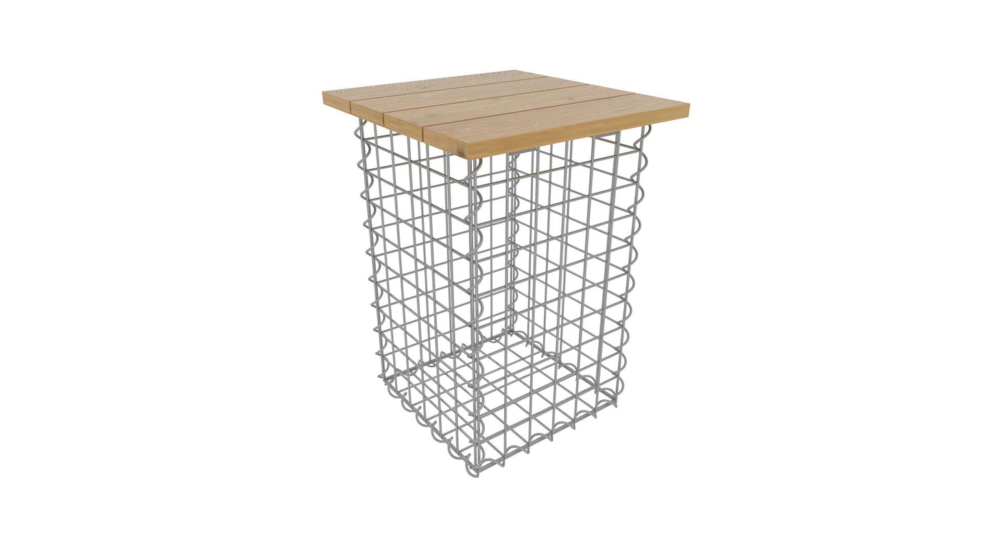 Spiraal kruk MW 5 x 5 TEAK