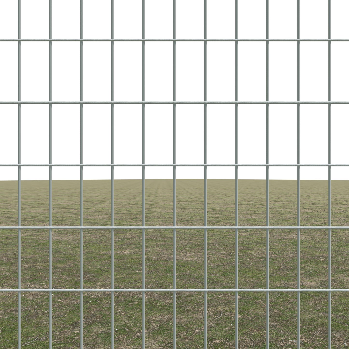 Gittermattenzaun zum Einbetonieren, Maschenweite 5 x 10 cm, bis 25 m