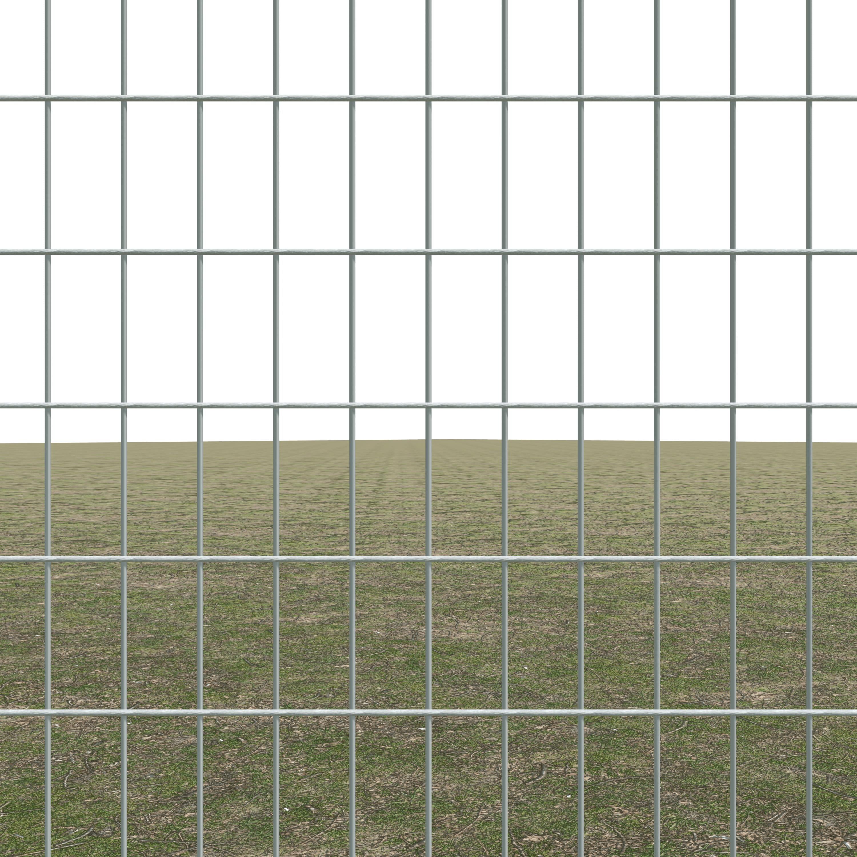 Gittermattenzaun zum Einbetonieren, Maschenweite 5 x 10 cm, bis 25 m