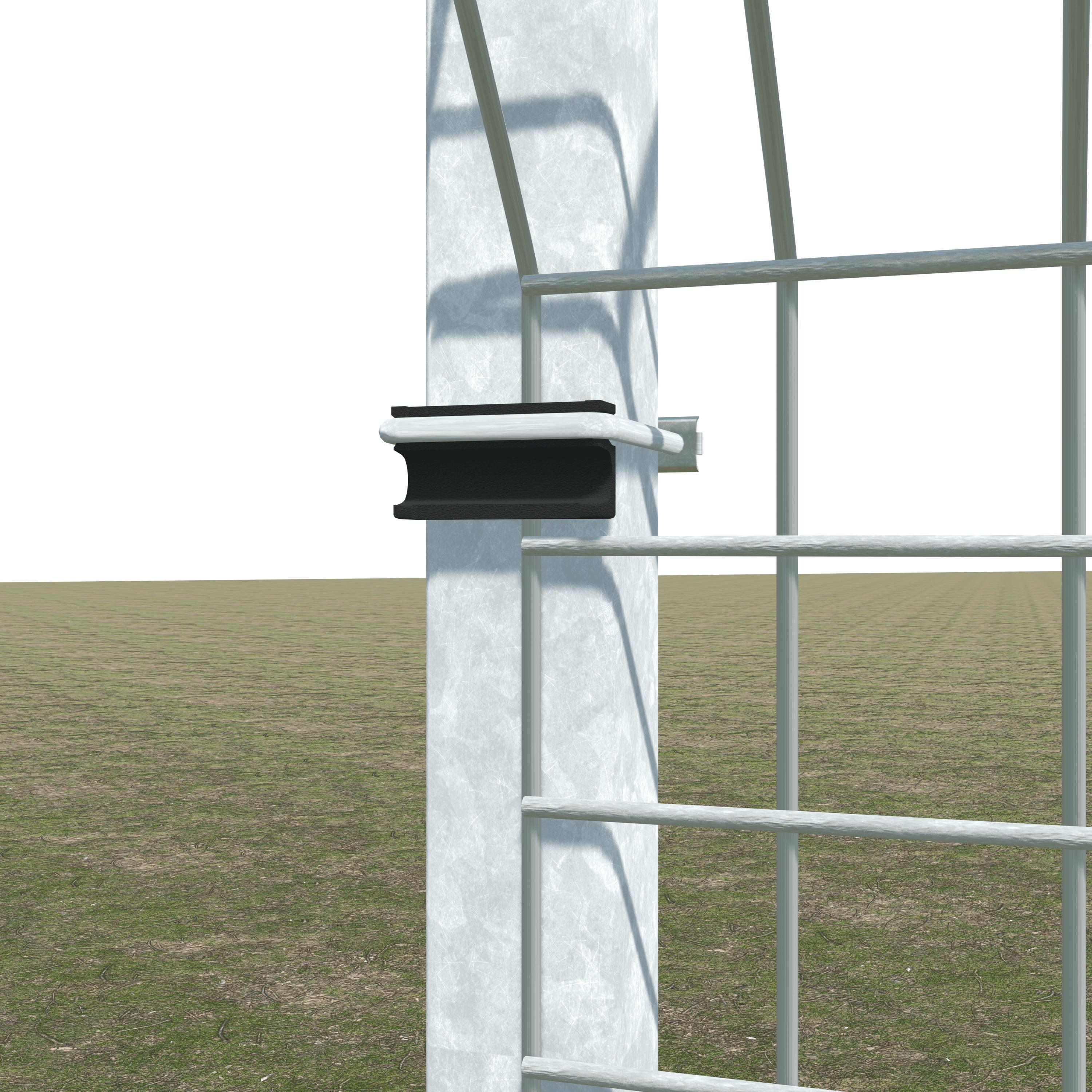 Gittermattenzaun zum Einbetonieren, Maschenweite 5 x 5 cm, bis 50 m