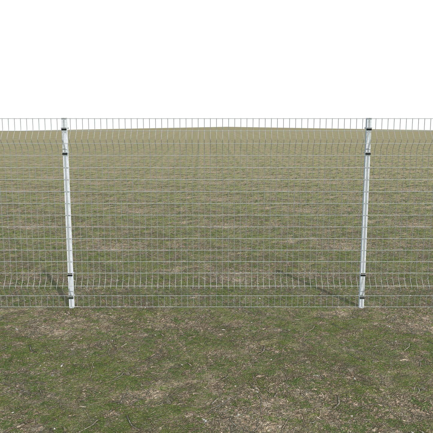 Gittermattenzaun zum Einbetonieren, Maschenweite 5 x 10 cm, bis 25 m