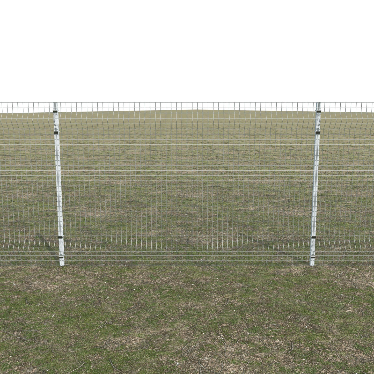 Gittermattenzaun zum Einbetonieren, Maschenweite 5 x 5 cm, bis 25 m