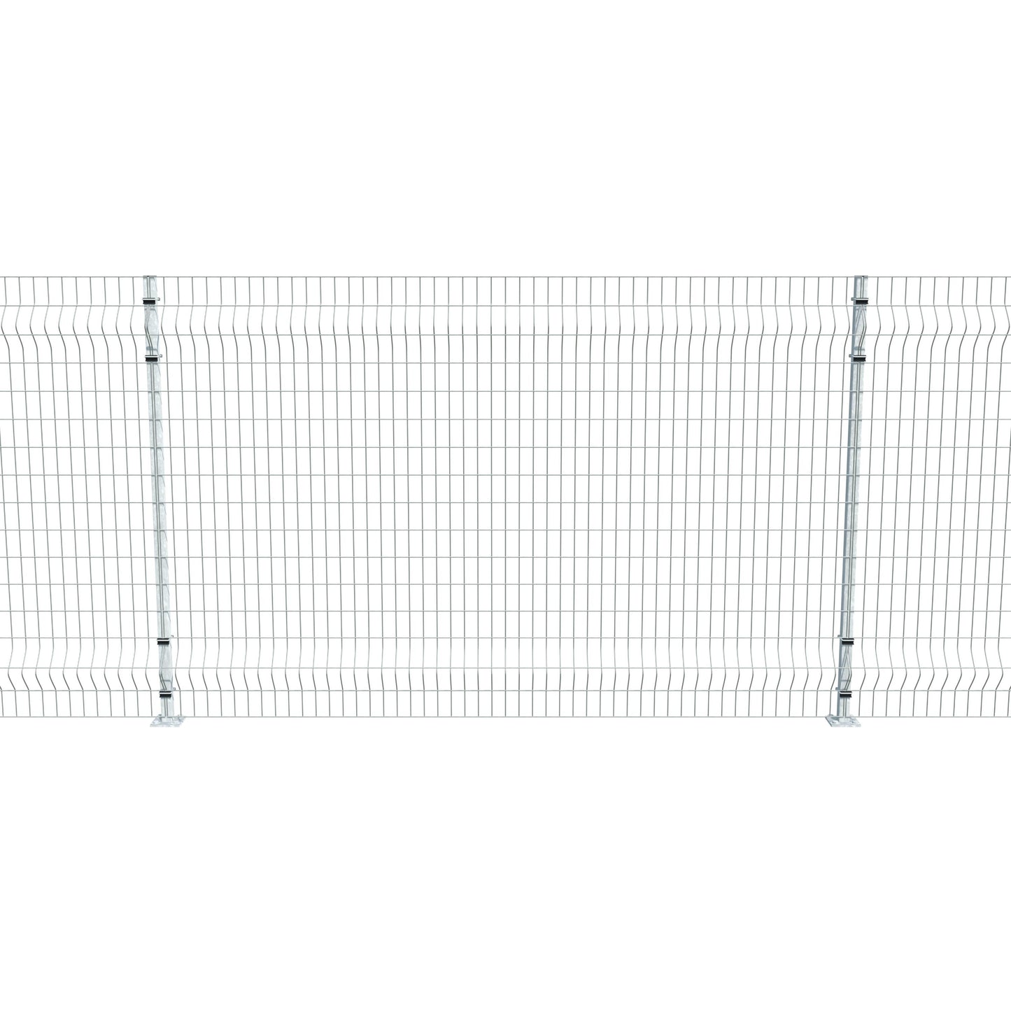 Gittermattenzaun zum Aufdübeln, Maschenweite 5 x 10 cm, bis 25 m