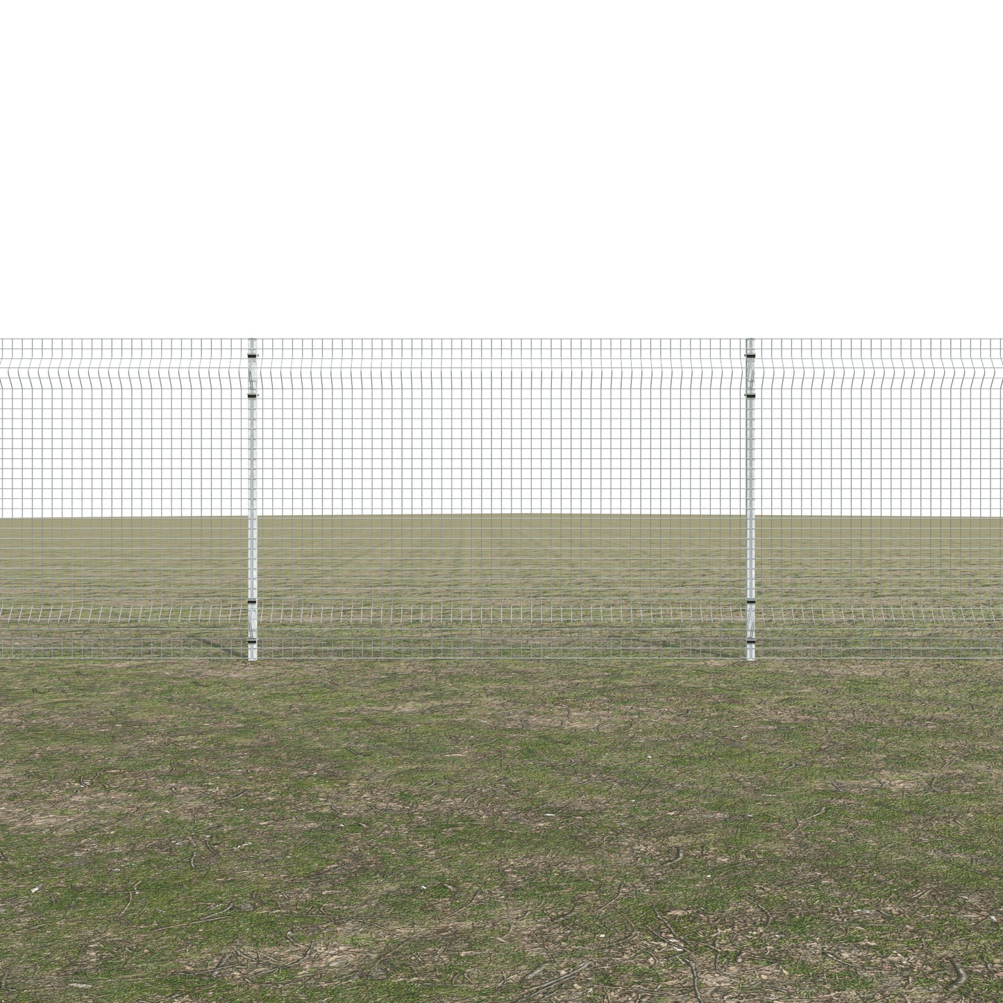 Gittermattenzaun zum Einbetonieren, Maschenweite 5 x 5 cm, bis 25 m