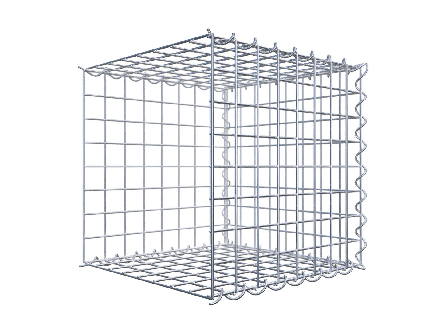 Grown-on gabion type 2 40 cm x 40 cm x 40 cm (L x H x D), mesh size 5 cm x 5 cm, spiral