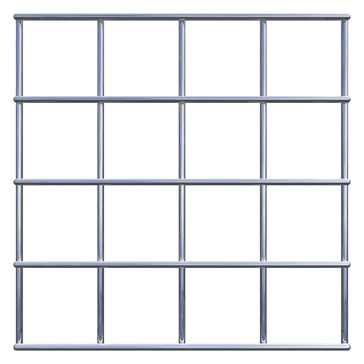 Dekorativt galler / spaljé (inklusive monteringsmaterial) maskstorlek 5 x 5 cm