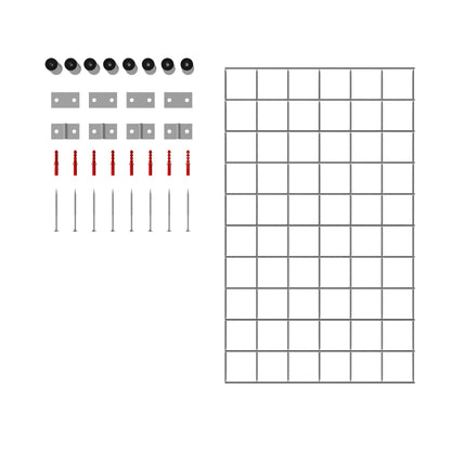 Dekorativt galler / spaljé (inklusive monteringsmaterial) maskstorlek 5 x 5 cm