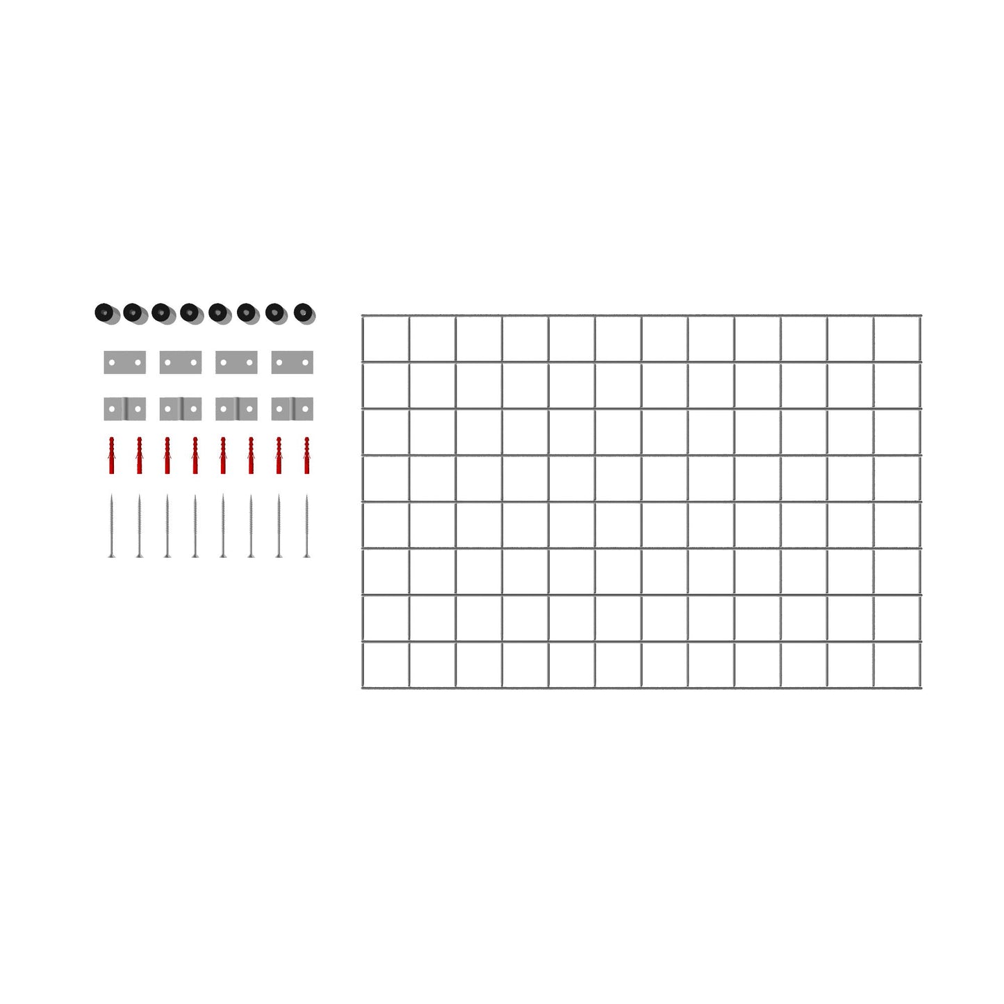 Dekorativt galler / spaljé (inklusive monteringsmaterial) maskstorlek 5 x 5 cm