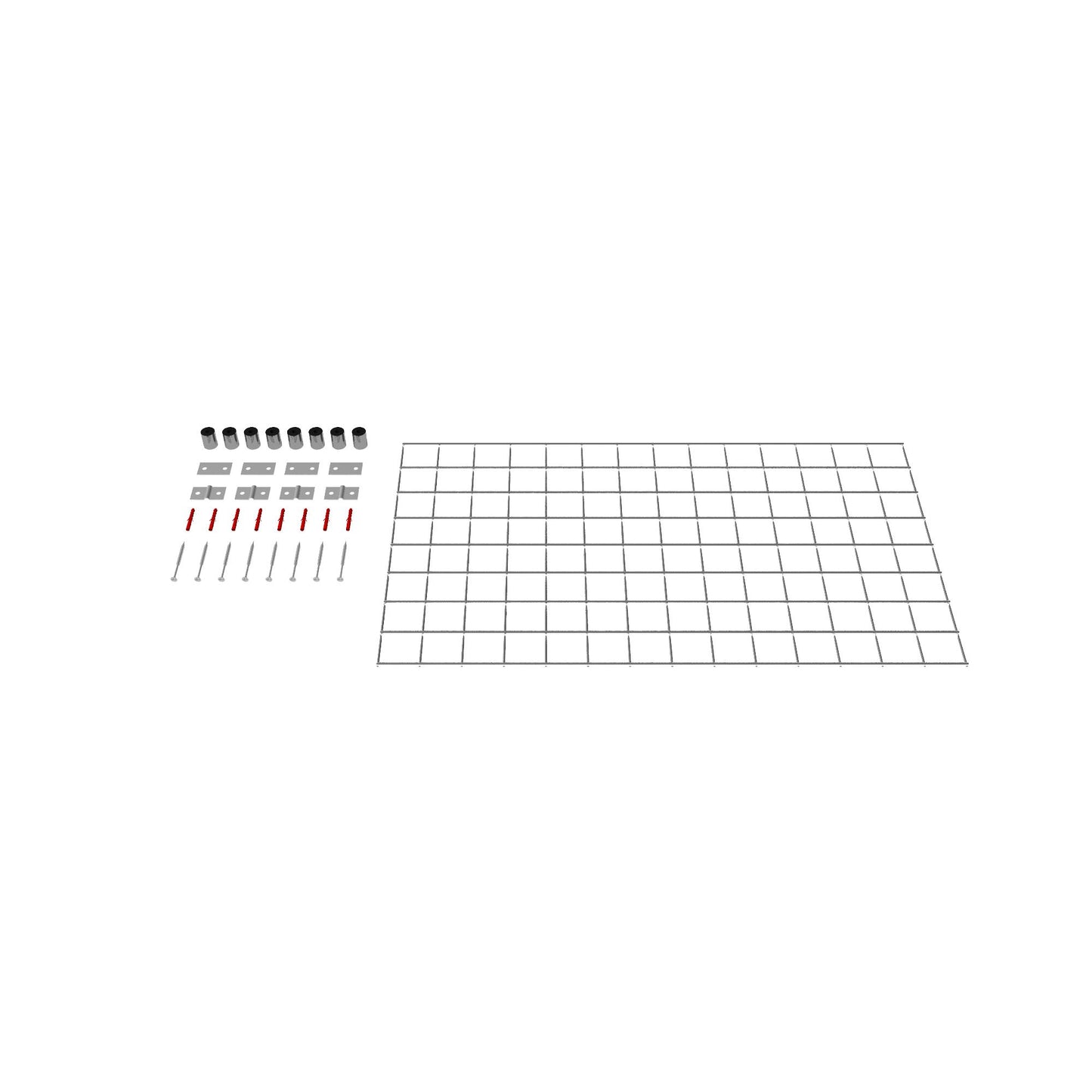 Dekorativt galler / spaljé (inklusive monteringsmaterial) maskstorlek 5 x 5 cm