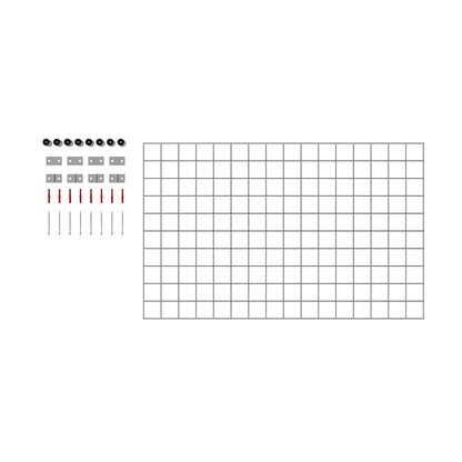 Dekorativt galler / spaljé (inklusive monteringsmaterial) maskstorlek 5 x 5 cm