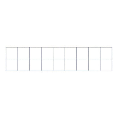 Decorative trellis / trellis (including mounting material) mesh size 10 x 10 cm