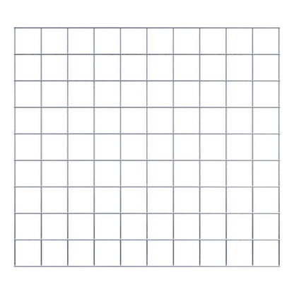 Decorative trellis / trellis (including mounting material) mesh size 10 x 10 cm